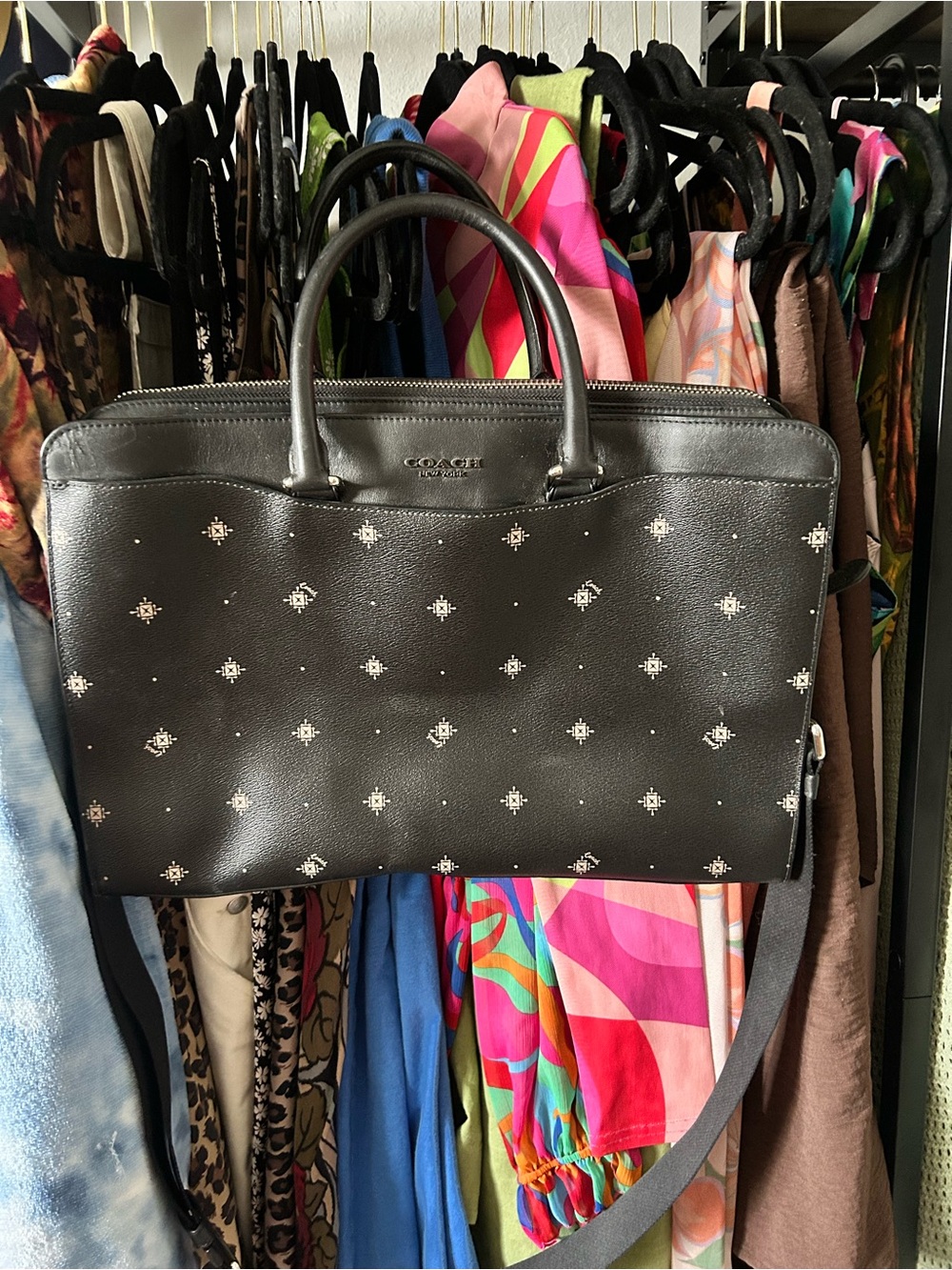 Coach Black leather Satchel - briefcase
